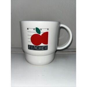 Vintage Tupperware Coffee Mug Cup Best Teacher‎ #2224B Teacher Appreciation